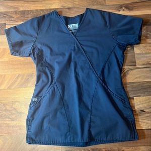 Grey women's scrub top. XS